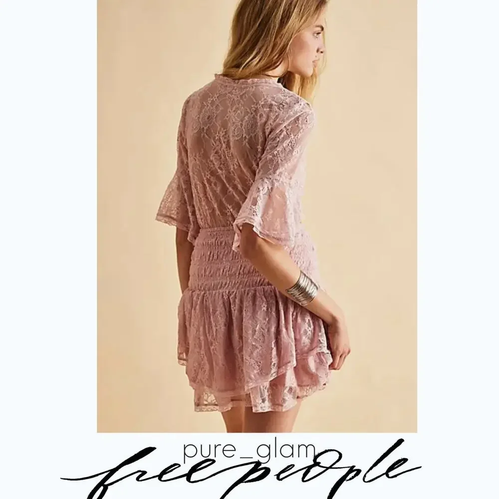 Free People lace mini dress